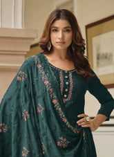 Angelic Looking Salwar Suit in Green